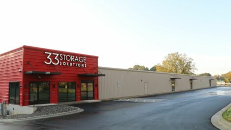 Facility exterior at 33 Storage Solutions in Mooresville.