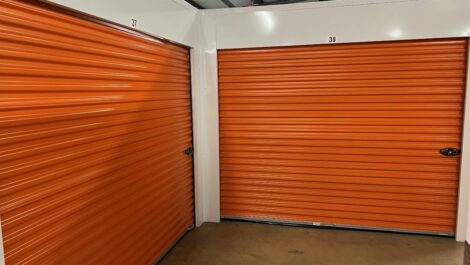 Self storage inside of Boulevard Storage Center.