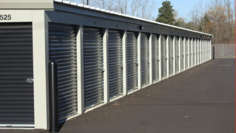 Drive-up units at Holt-Mason Safe & Secure Storage.