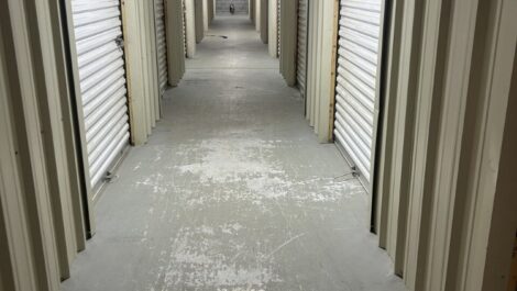 Indoor storage units at Blue Ridge Intown.