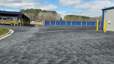 Regular and RV storage units.