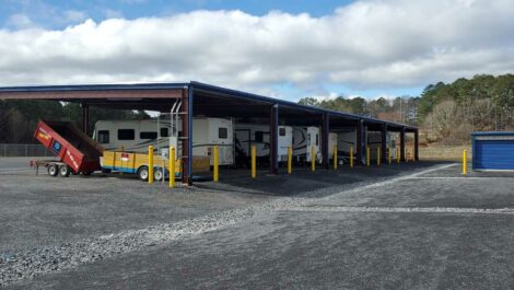 Covered RV storage.