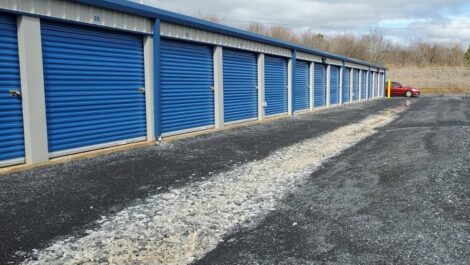 Drive-up storage units.