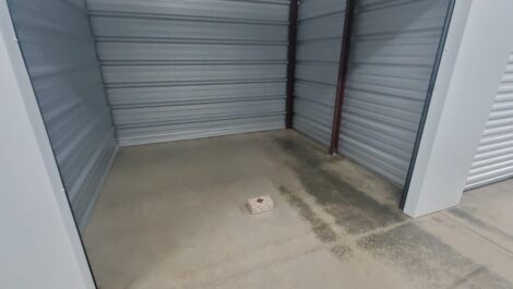 Opened storage unit.