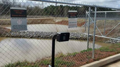 Keypad to gated entrance.