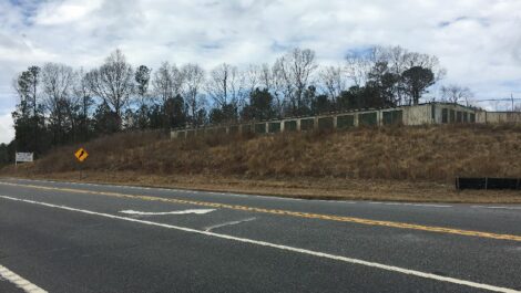 Road view of Franklin's Best Storage in Franklin, GA.