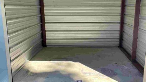 Empty storage unit at the Blue Ridge Intown Self Storage location.