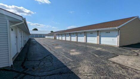 Storage units at Eastside Storage in Janesville, WI.