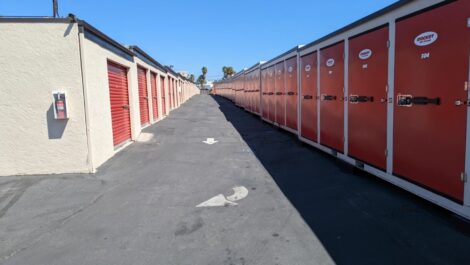 Storage units at Rocket Self Storage.