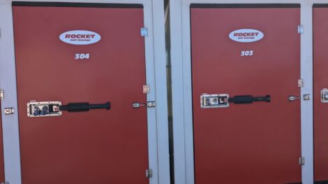 Rocket Self Storage storage units.