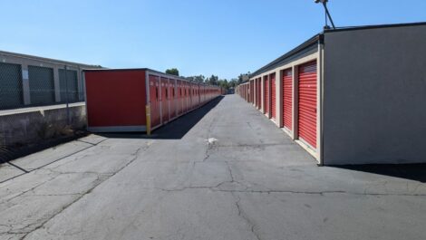 Rocket Self Storage outdoor storage units.