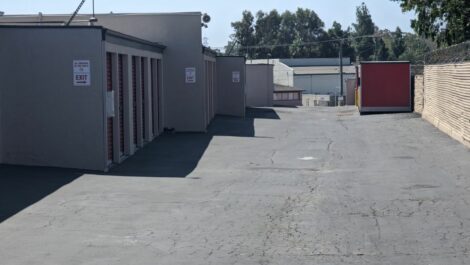 Rocket Self Storage drive-up access.