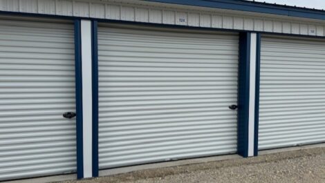 Outdoor storage with drive up at South Oakhill Storage facility.