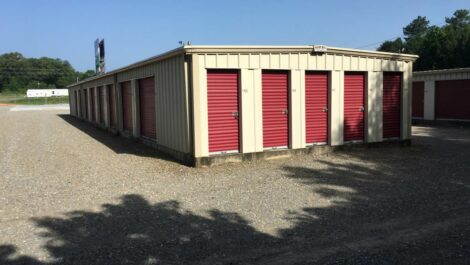 Drive-up storage units at Copper Safe Storage in Star City.