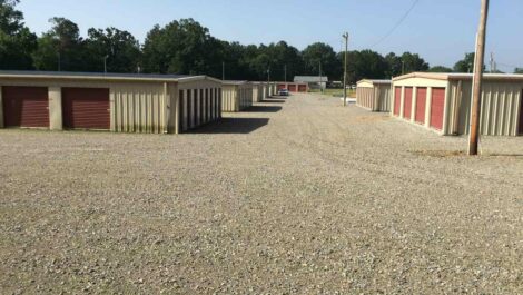 Drive-up storage units at Copper Safe Storage in Star City.