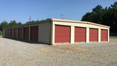 Drive-up storage units at Copper Safe Storage in Star City.
