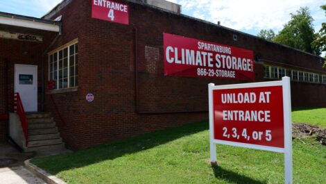 Exterior of Spartanburg Climate Storage.