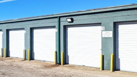 Drive-up units at Copper Safe Storage in Jonesboro.