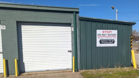 Drive-up units at Copper Safe Storage in Jonesboro.