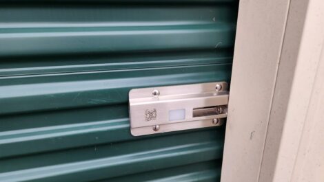 Lock on a unit at Copper Safe Storage in Little Rock.