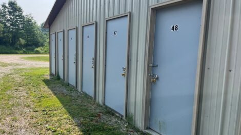 Lakeland Storage Complex outdoor storage with locks.
