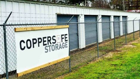 Copper Safe Storage sign at Copper Safe Storage in Star City.