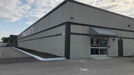 Entry to building at Stoner Creek Storage in Hermitage.