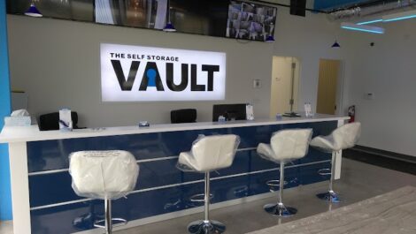 Front counter at The Self Storage Vault in Bellport, NY.