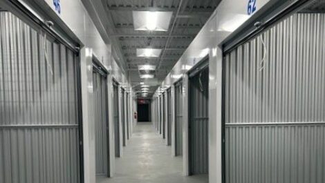 Indoor storage units at Blue Rock Storage in Newtown, Connecticut.