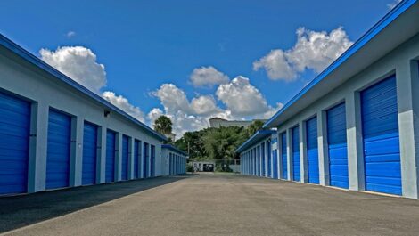 Exterior of storage units at Baron Self Storage.