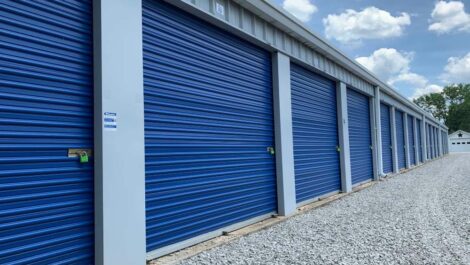 Storage units at StakIt Storage of Zanesville in White Cottage, Ohio.