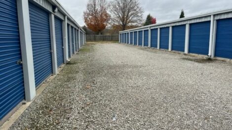 Storage units at StakIt Storage of Zanesville in White Cottage, Ohio.