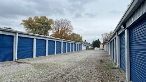 Storage units at StakIt Storage of Zanesville in White Cottage, Ohio.