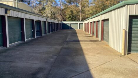 Storage units at Storage Center Rose City in Thomasville, Georgia.