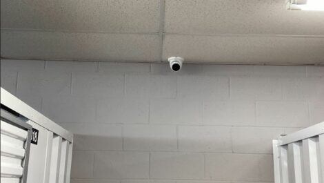 Security camera at Copper Safe Storage in Phenix City, Alabama.