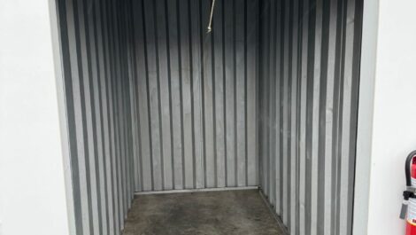 Inside view of storage unit.