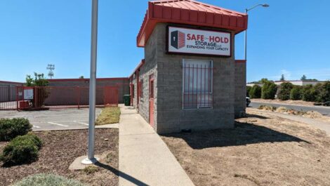 Exterior view of Safe-Hold Self Storage facility.