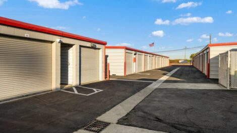 Outdoor storage units.