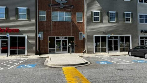 Exterior of self-storage facility.