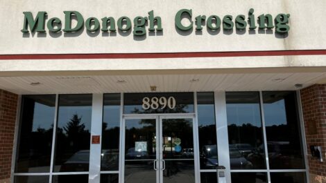 McDonough Crossing building entrance.