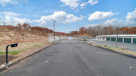 Storage facilities gated access with key code to enter.