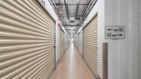 Indoor storage units 146-166.