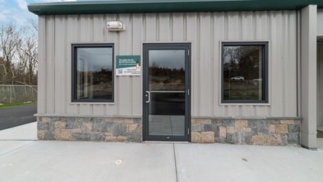 Front entrance to storage facility.