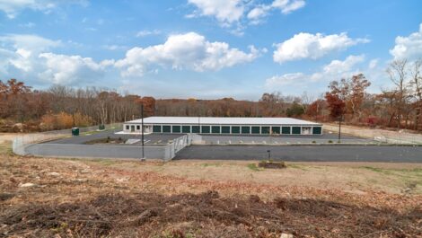View of storage facility from road.