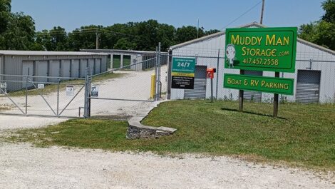 Gated storage facility.