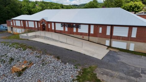 Stash and Dash Storage facility loading area.