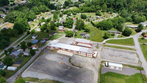 Aerial view of Stash and Dash Storage.