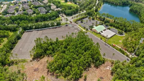 Aerial view of Oakleaf Premier Boat RV Storage facility.