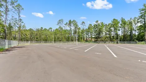 Parking lot view of Oakleaf Premier Boat RV Storage facility.