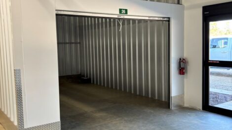 View of indoor storage unit at 803 Storage facility.